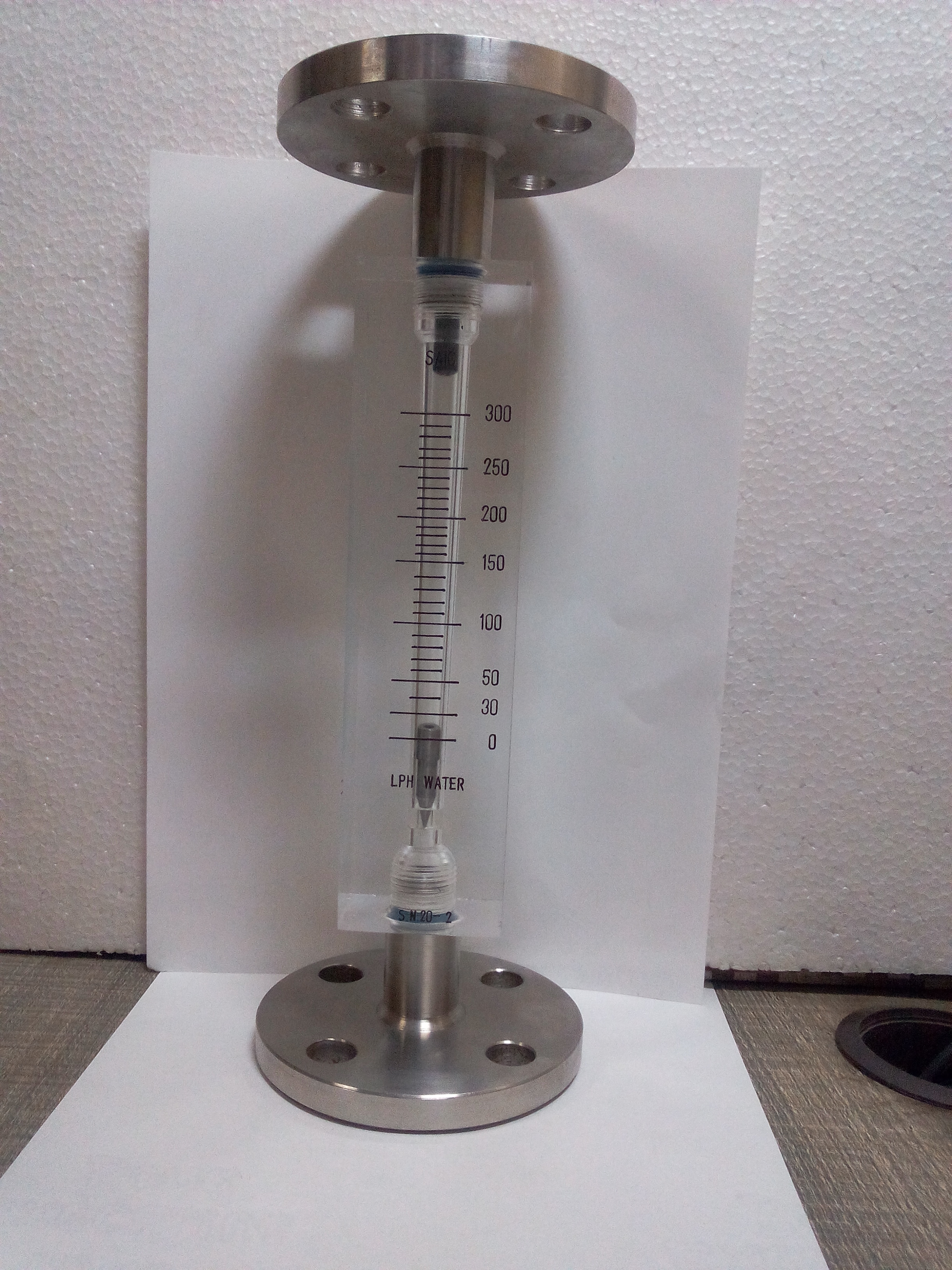 Water Rotameter with Flange Connection in Flow Range 0-300 LPH